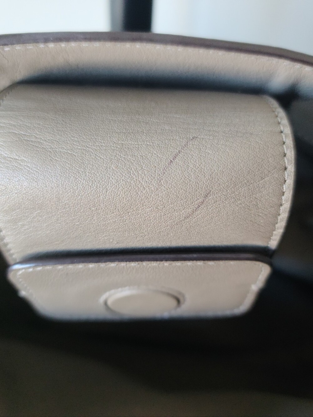 Coach Taupe Pebbled Leather Swagger Carryall Shoulder Bag #F36488 - Picture 11 of 12